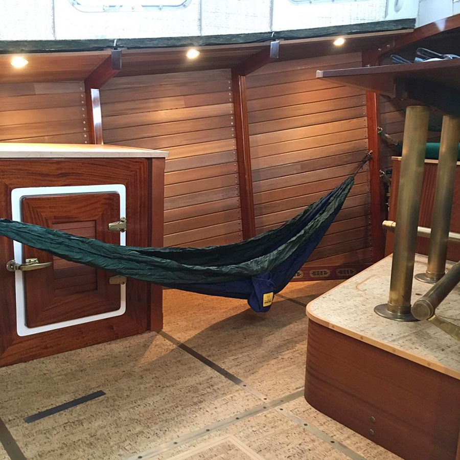 Under Bunk Storage & Guest Hammock